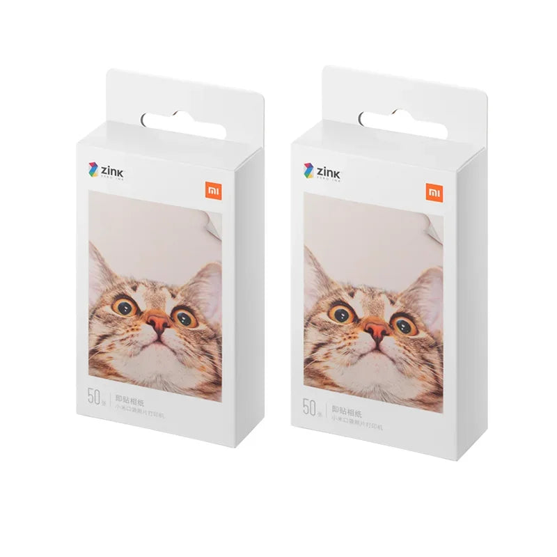 100% New Xiaomi ZINK Pocket Printer Paper Self-adhesive Photo Print 10//50/100 Sheets Xiaomi 3-inch Mini Pocket Photo Printer