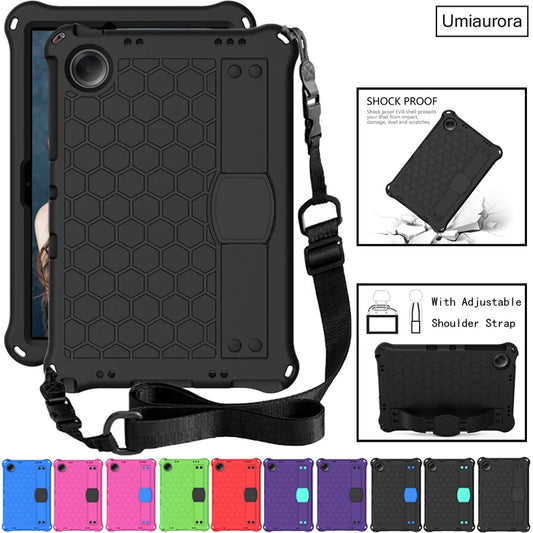 For Samsung Tab S5E S6 Lite 10.4" A7 A8 A9+ A11 Plus SM-X230 SM-X210 X130 T500 T510 Shockproof Stand Strap Tablet Case EVA Funda