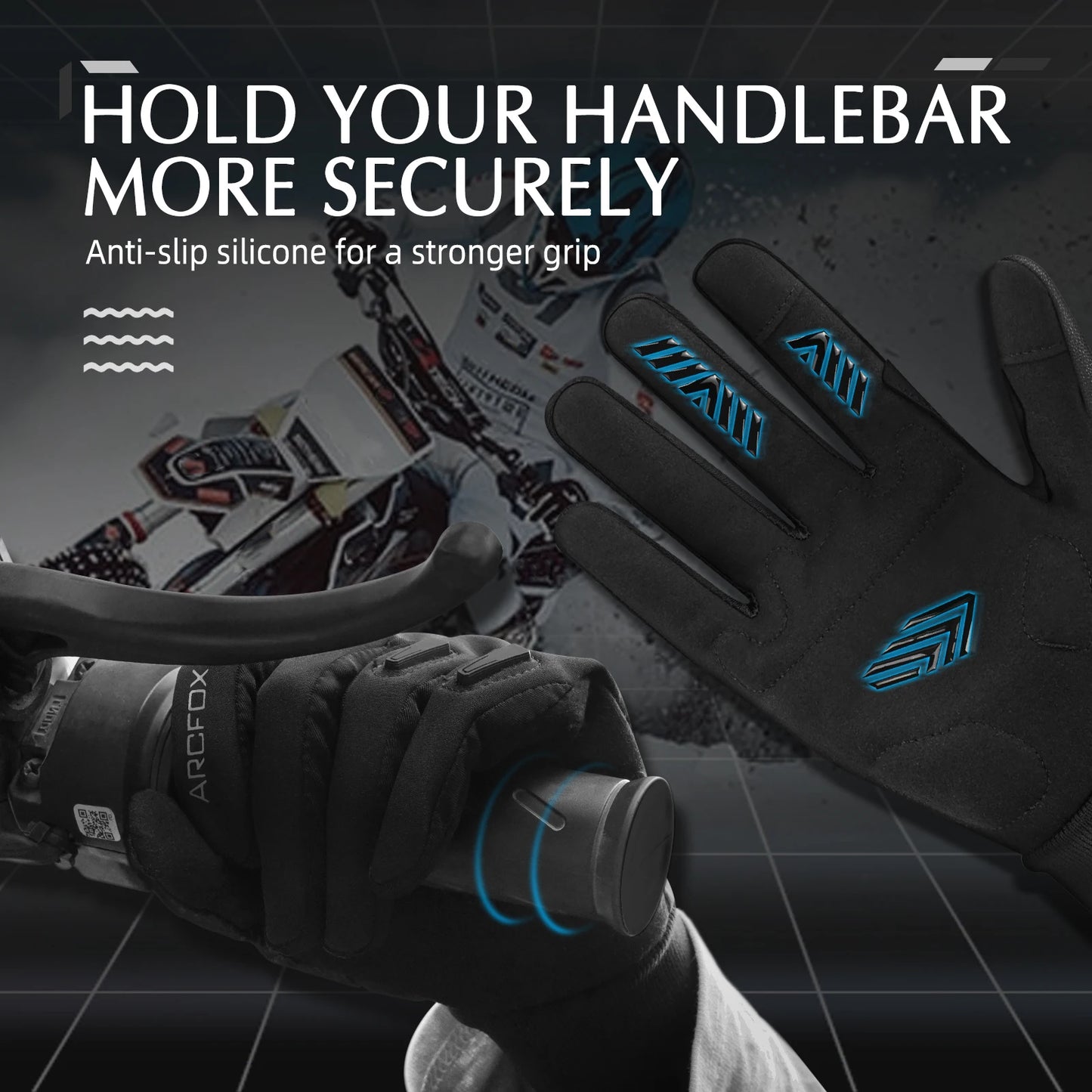 Riding Motorcycle Gloves Winter Warm Store Heated Cycling Motorbike Guant for Yamaha KTM Men Women Thickened MTB Protective Gear