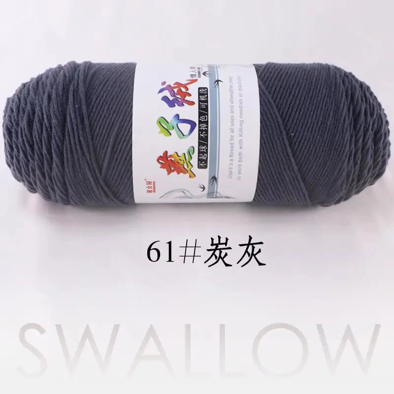 1Pc 200g Milk Cotton yarn for hand knitting Acrylic Crocheting Thread Yarn Crochet Doll sweater bag blanket slipper