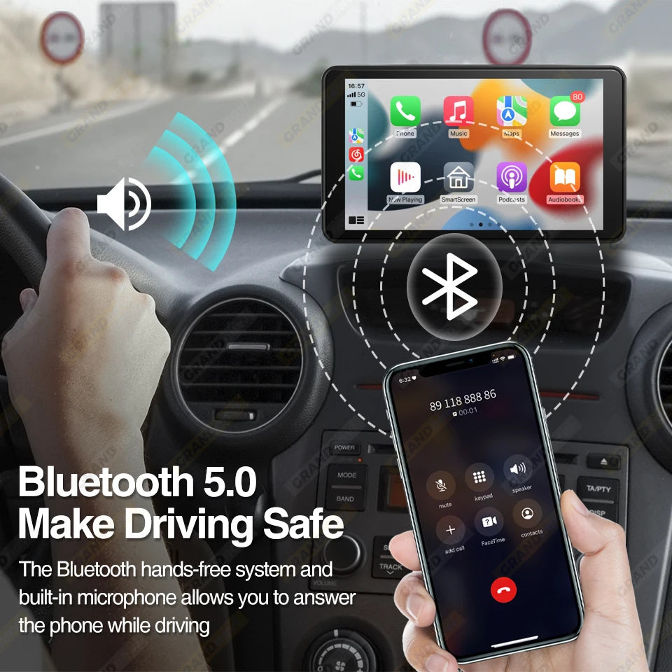 Universal 9 Inch Car Radio Multimedia Video Player Wireless CarPlay Android Auto For VW Nissan Toyota Car Audio Touch Screen