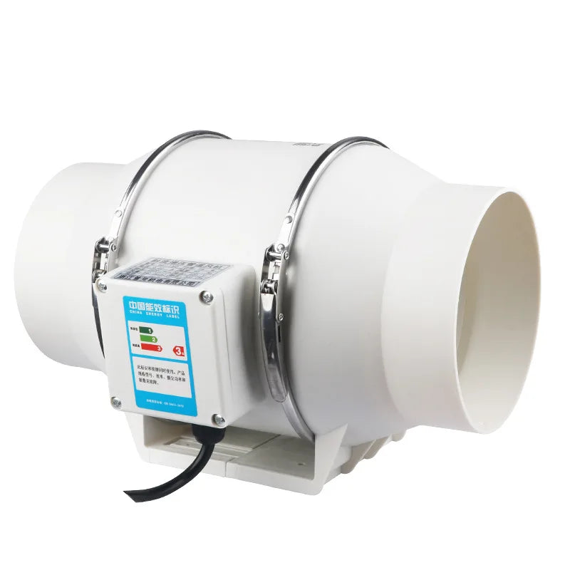 4 inch Exhaust Fan 220V EU Home Silent Inline Pipe Duct Fan Bathroom Extractor Ventilation Kitchen Toilet Wall Air Ventilator