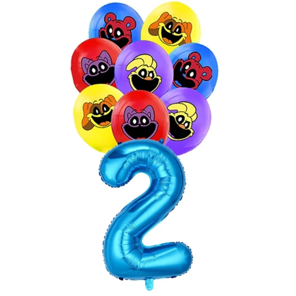 Smiling Critters Catnap Party Supplies Disposable Cup Plates Balloons Banners Cake Decorations Kid Boy Birthday Gift Baby Shower