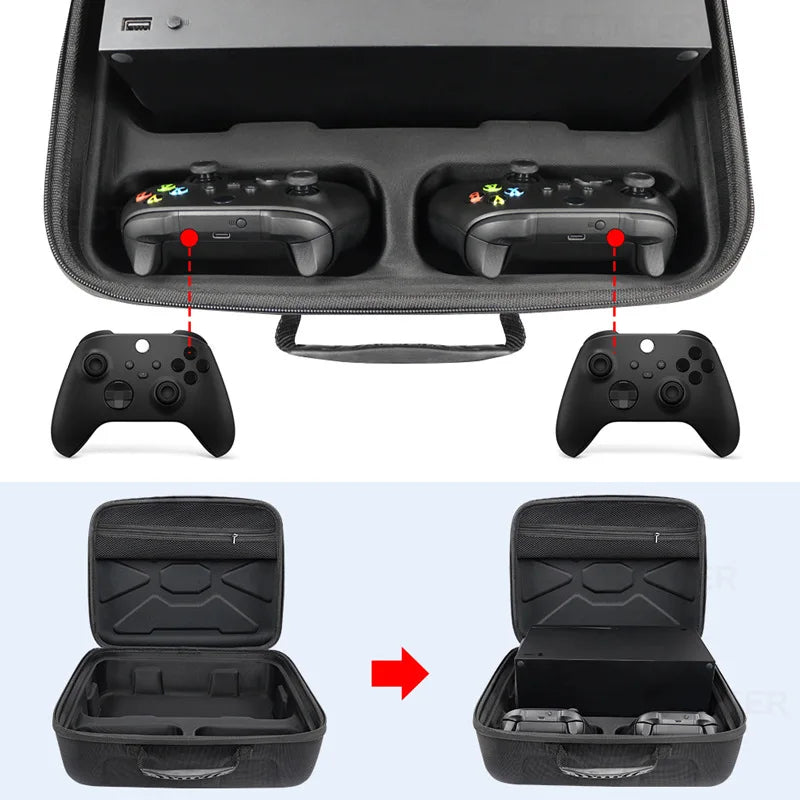 Hard Case Bag For Xbox Series S X Box Game Console Controller Gamepad Accessories Organizer Travel Suitcase Carry Funda Storage