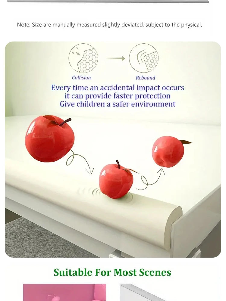 Safety Table Edge Protection Bar Table Angle Protection Collision Buffer Foam Bumper Free Tape Baby Anti-collision Strip