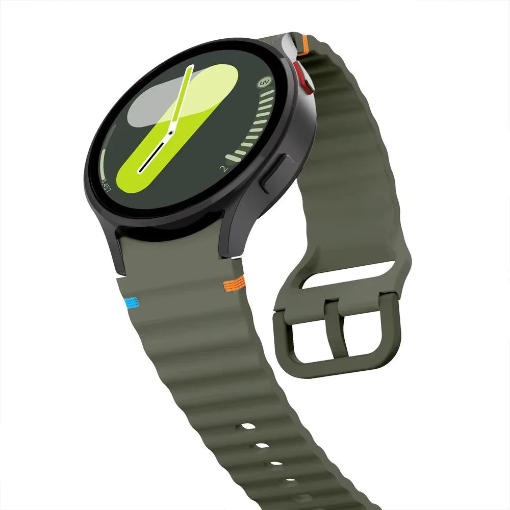 for Samsung Galaxy Watch 7 Band FE/5 Pro/6/4 Classic 44mm 40mm No Gap Sport Silicone Belt Bracelet Correa Galaxy Watch 7 Strap