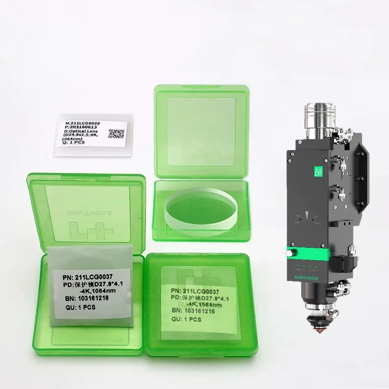 Briserm Raytools Fiber Laser Lens 27.9x4.1 24.9x1.5 4kw Raytools Laser Optical Protection Windows Lens 211LCG0037 211LCG0020