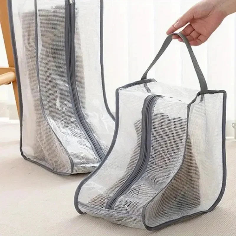 Boot Storage Bag Portable Shoes Organizer Waterproof Dustproof Protection Holder Bag for Household Travel Supplies