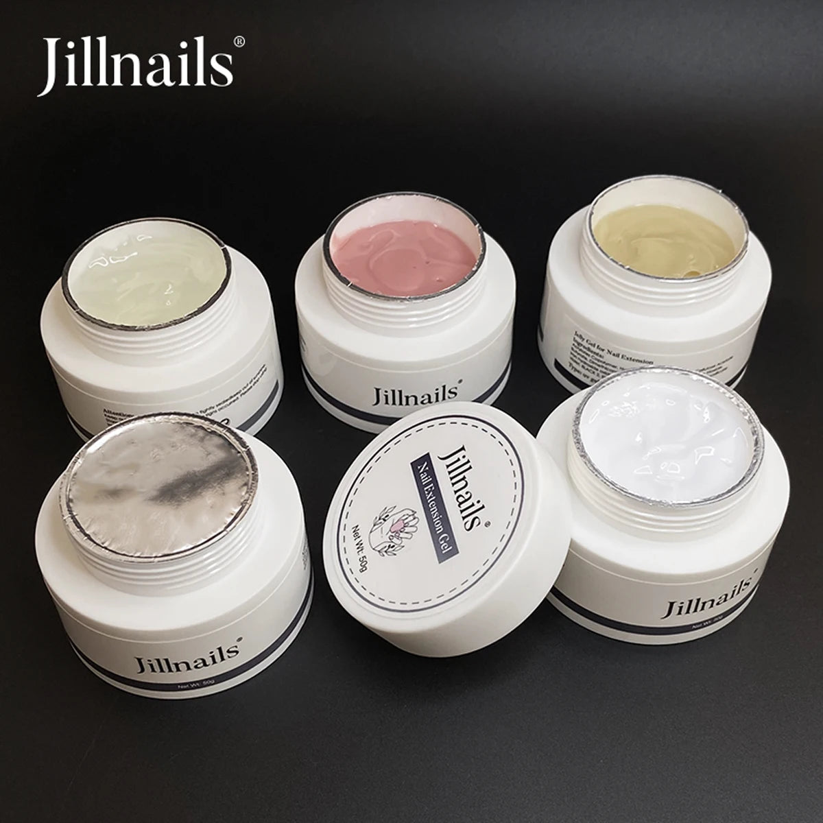 Jillnails Jelly Builder Nail Gel for Nails Extension Hard Soft Cream Gel UV Led 50g 50ml