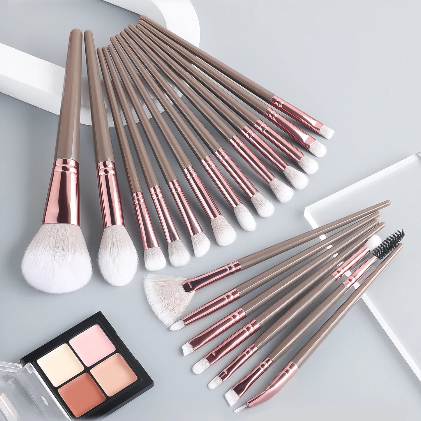 Makeup Brush Sets , 20pcs Plastic Daily Durable multifunctional makeup brush for Mascara, Eye Shadow,Foundation