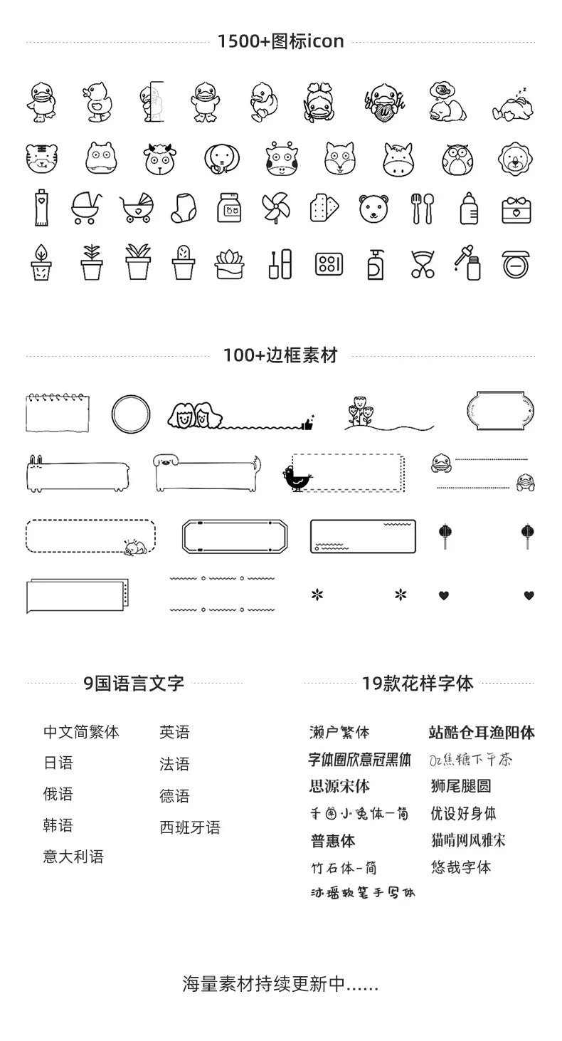 NIIMBOT B21 B3S B203 Label Pasting Lovely Color Label Machine Printing Paper Three Anti Thermal Label Paper Self-adhesive Color