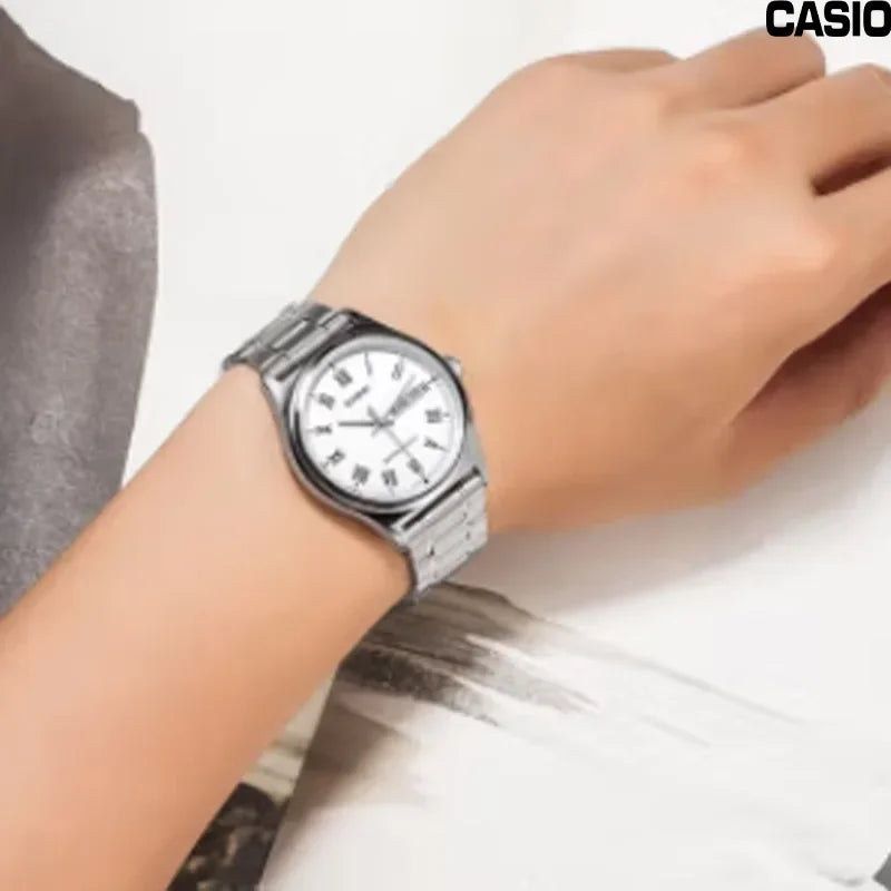CASIO MTP-V006L-1B Men's Watch Minimalist Business Sports Quartz Watch Men's Gift to Boyfriend Black Plate And Black Belt
