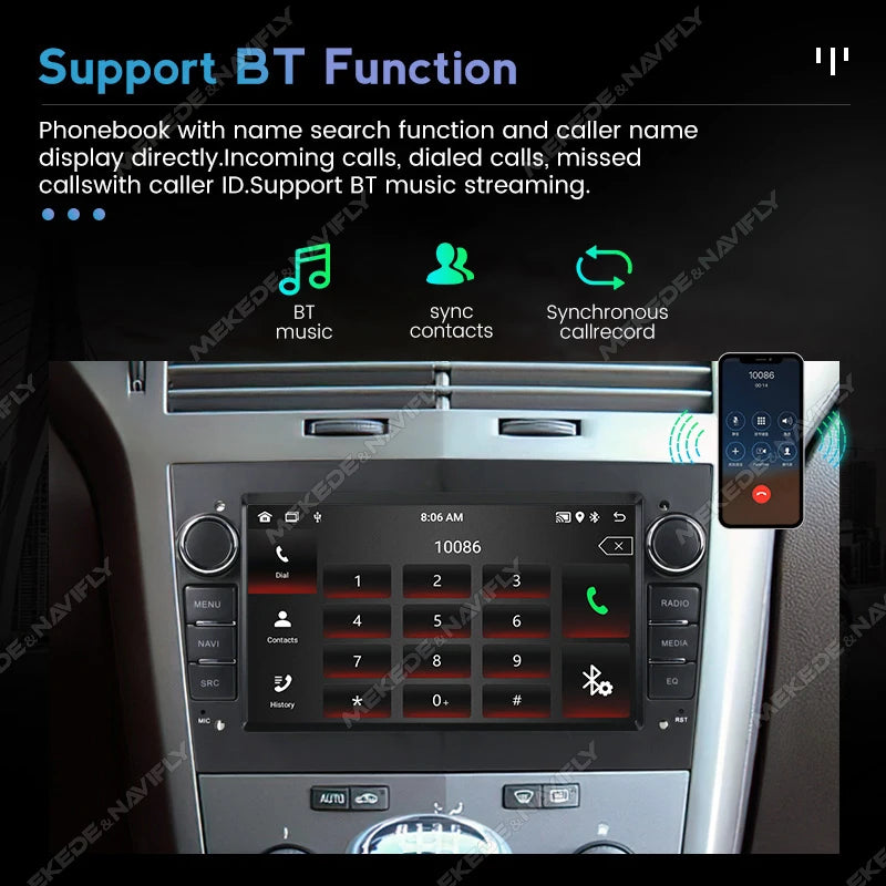 MEKEDE 2 Din Car Radio Multimedia For Opel Vauxhall Astra Antara Meriva Vivaro Combo Signum Vectra Corsa GPS Navigation Stereo