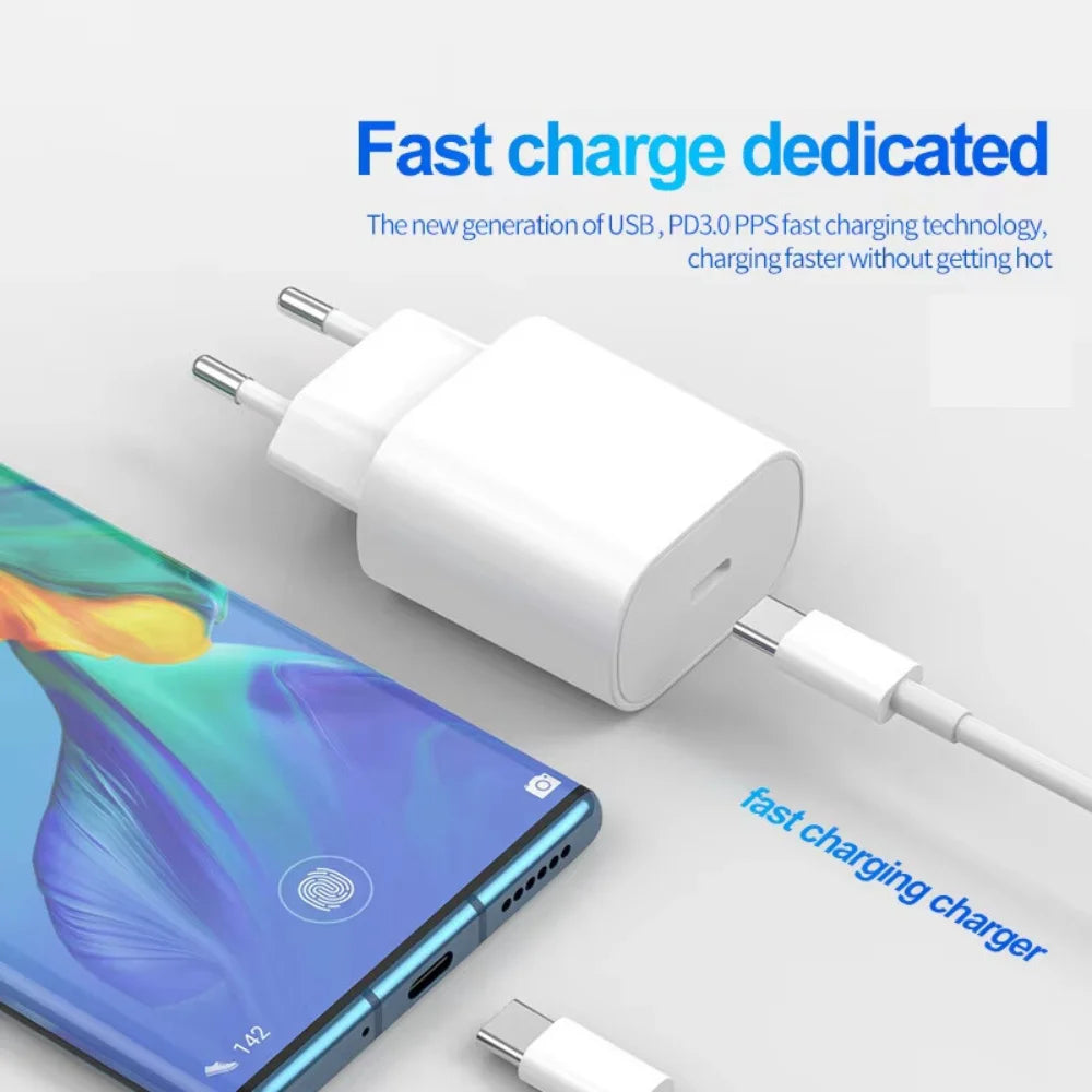 30W PD Fast Charger for Charging Box Brick PD 30W USB C Quick Fast Charger Power Adapter Cube for iPhone Samsung Xiaomi Huawei