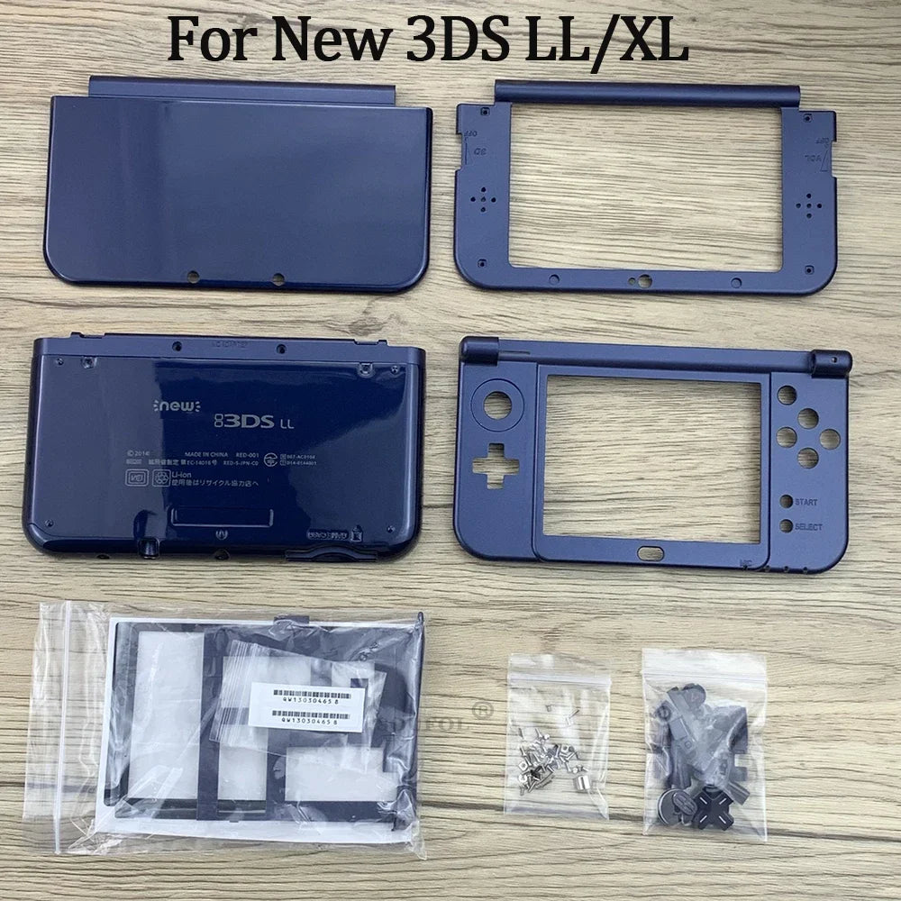 Full Set Housing Shell Case with Buttons Screws Replacement Console Case Faceplate Cover Plate For NEW 3DS LL/XL Dropshipping