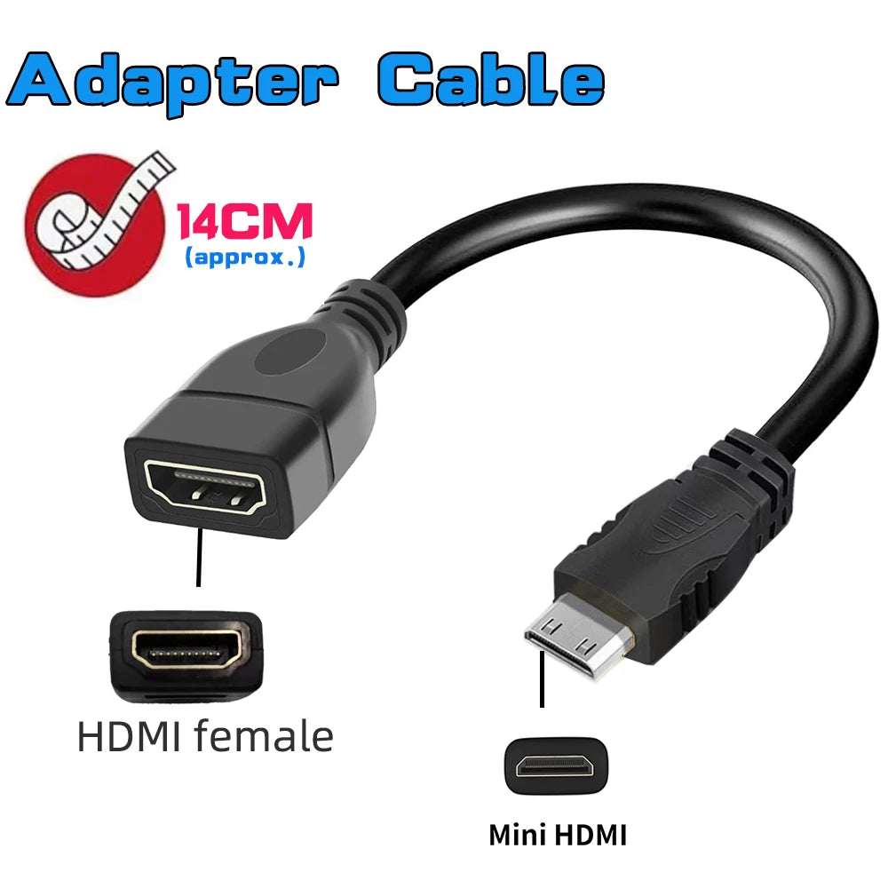 Mini HDMI cable 4K 60Hz HDmatters HDMI 2.0 Mini HDMI to HDMI cable adapter converter for tablet Camcorder laptop DSLR