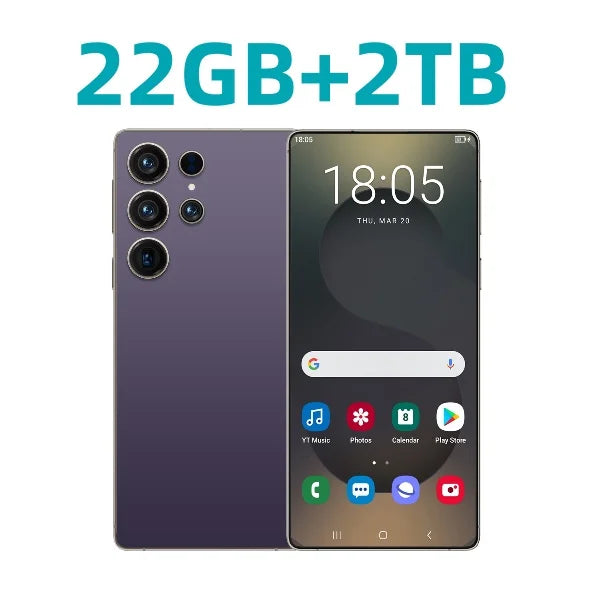 HOT 2025 new S25 Ultra original intelligent 5G dual card dual standby Android 14 system global version phones 8000mAh battery