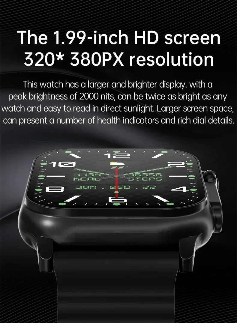 Smart Watch T10 Ultra 2 Men 49mm Series 9 2.3 "AMOLED Screen NFC Compass Waterproof For Apple Watch IWO Ultra 9 Smartwatch