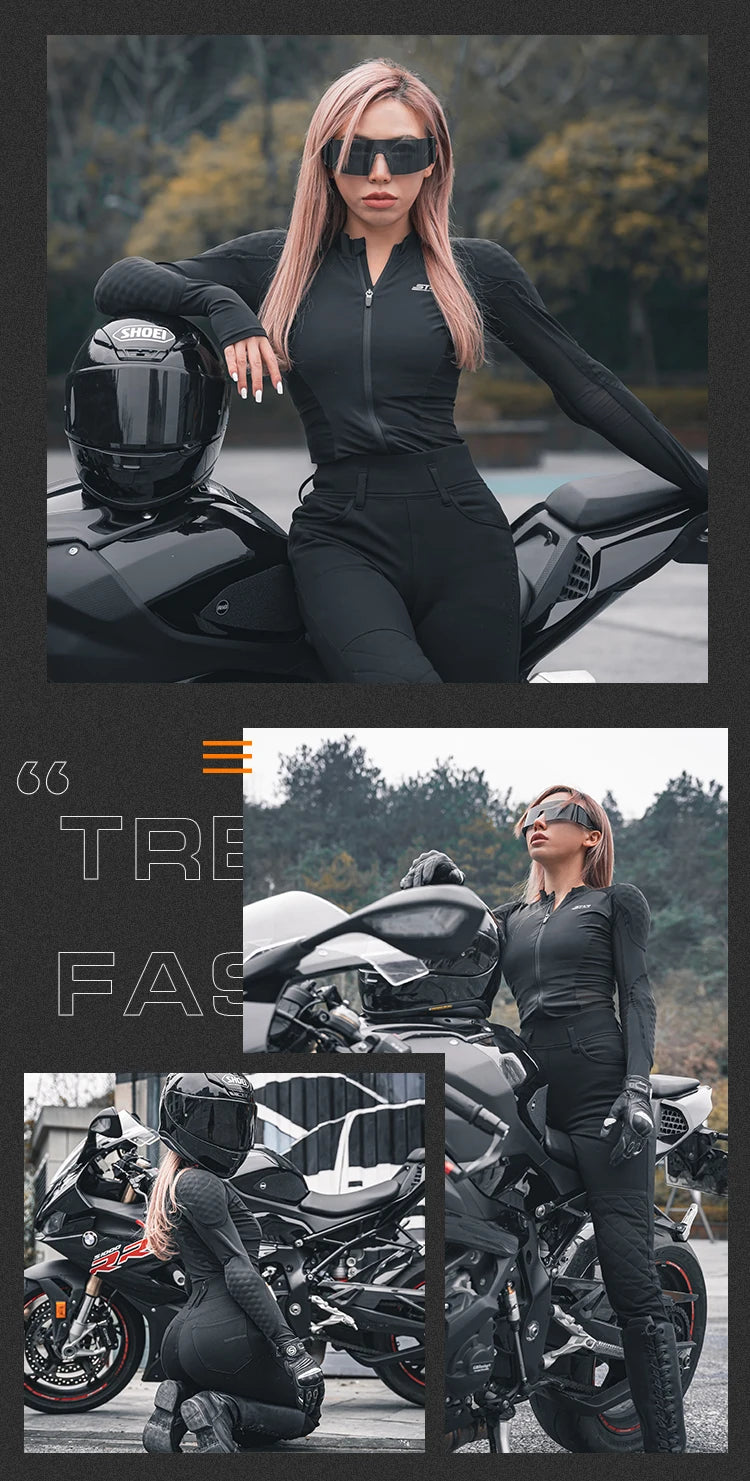 Women Motorcycle Jacket CE Approved Motorcycle Body Armor Summer Downhill Motorbike Protection Moto Racing Jacket Clothing