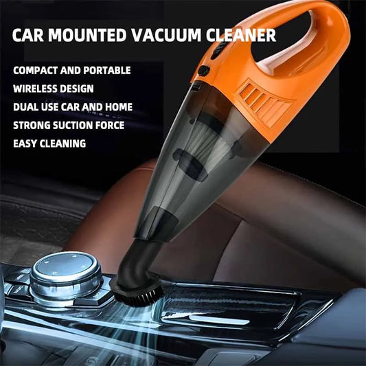 1 Set Car Mounted Vacuum Cleaner Wireless High Power Automotive Household Use Dual Use of Dry and Wet Rechargeable