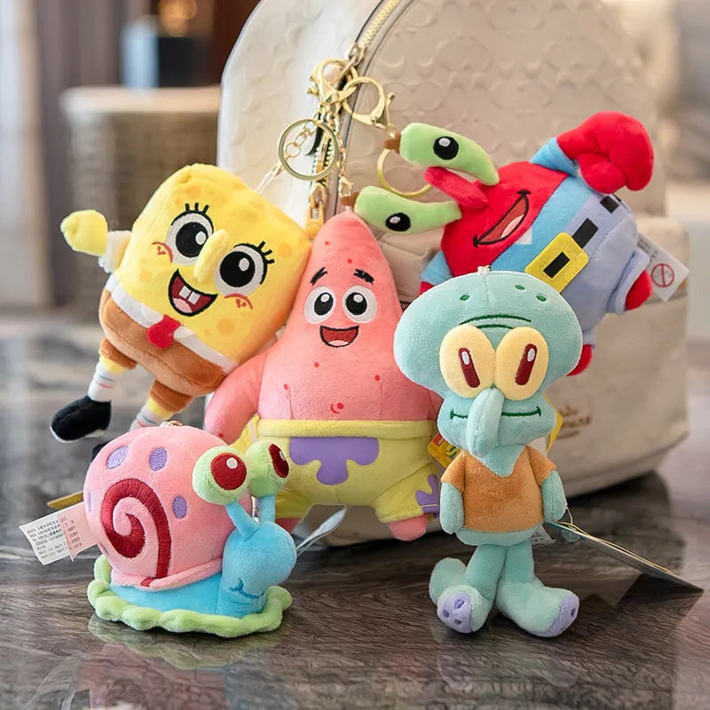 Anime Spongebob Squarepants Patrick Star Squidward Eugene H. Krabs Gary Kawaii Cartoon Stuffed Plush Toys Birthday Gift For Kids