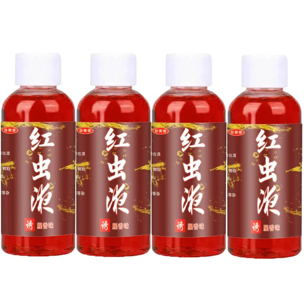 Concentrated Red Worm Liquid Multipurpose Concentrated Fish Bait Additive Permeability Red Worm Additive for Trout Cod Carp Bass