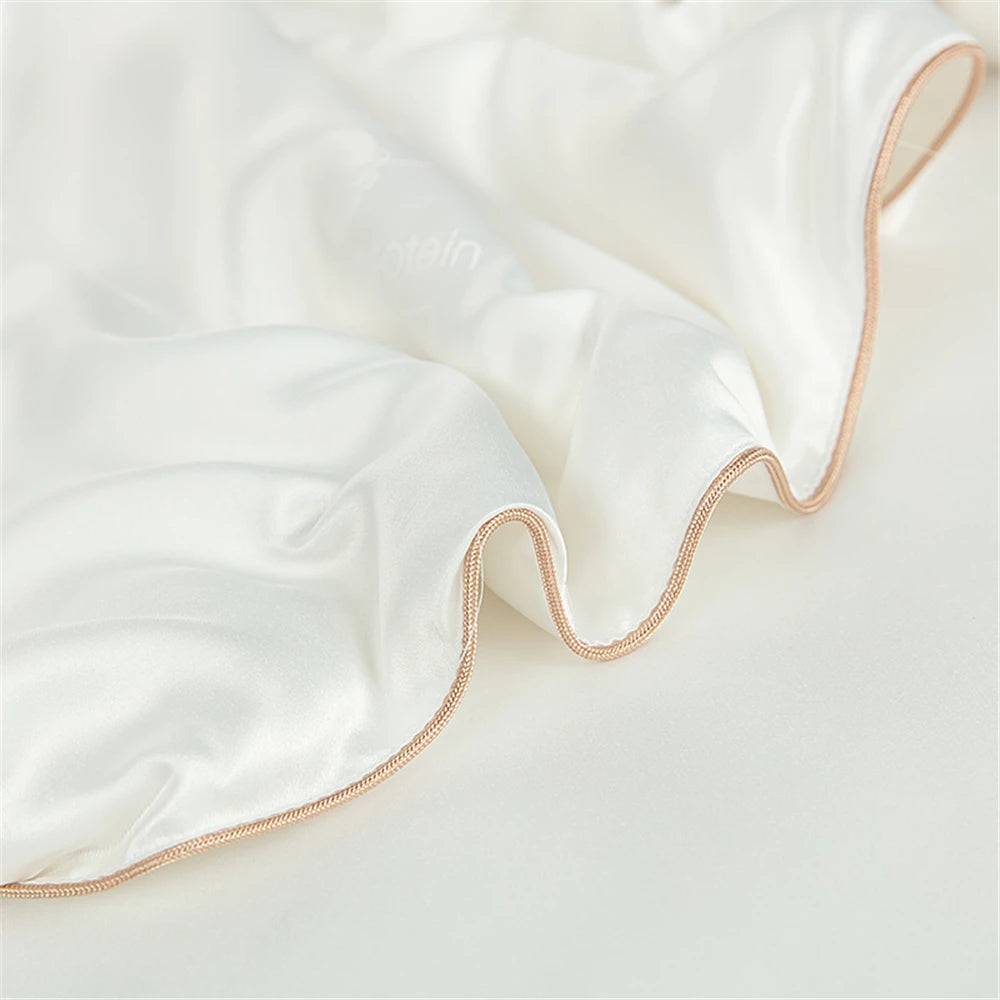 Sondeson Luxury Natural 100% Silk Quilt Warm Jacquard White Duvet Soft Comforter Queen King Silky Healthy Blanket For Sleep 1pcs