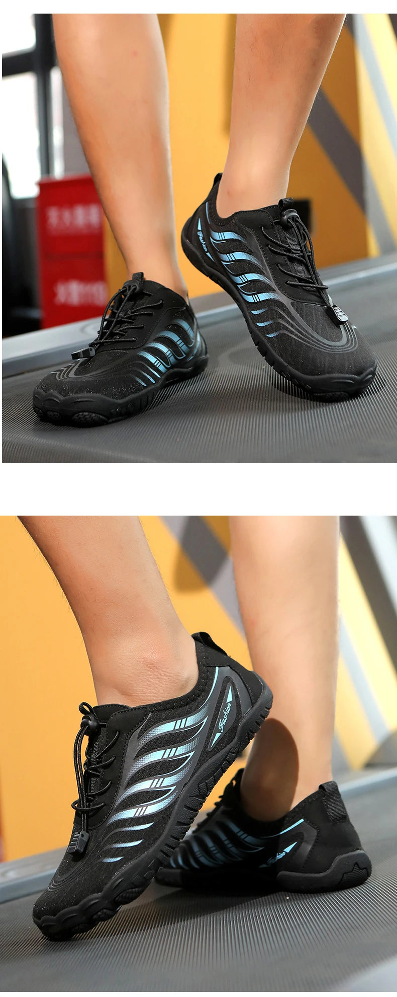 New Arrival Water Shoes Qiuck-Dry Aqua Shoes Men Women Outdoor Beach Swimming Wading Breathable Five-Finger Sneakers Size 36-46