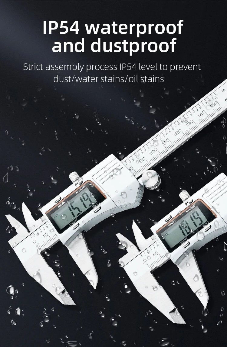 Digital Pachometer Metal Caliper Professional Vernier Caliber Measuring Tools Woodworking Thick Gauge Depth Electronic Ruler
