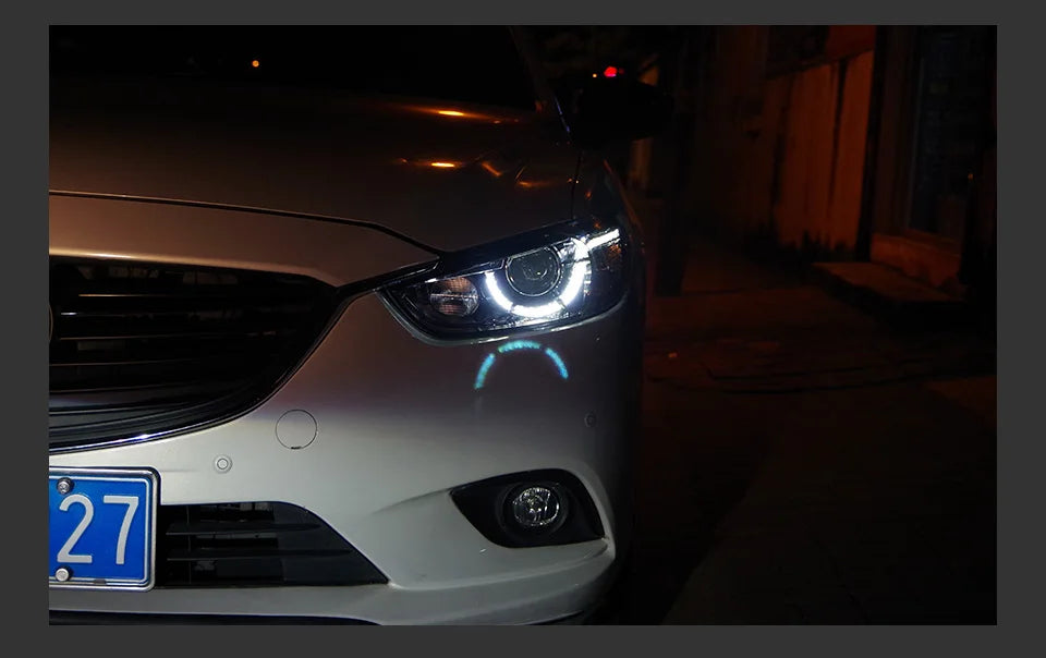Auto Parts For Mazda 6 Atenza Headlights 2013-2016 latest Styling LED Daytime Lights Dual Projector Car Accesorios Modified