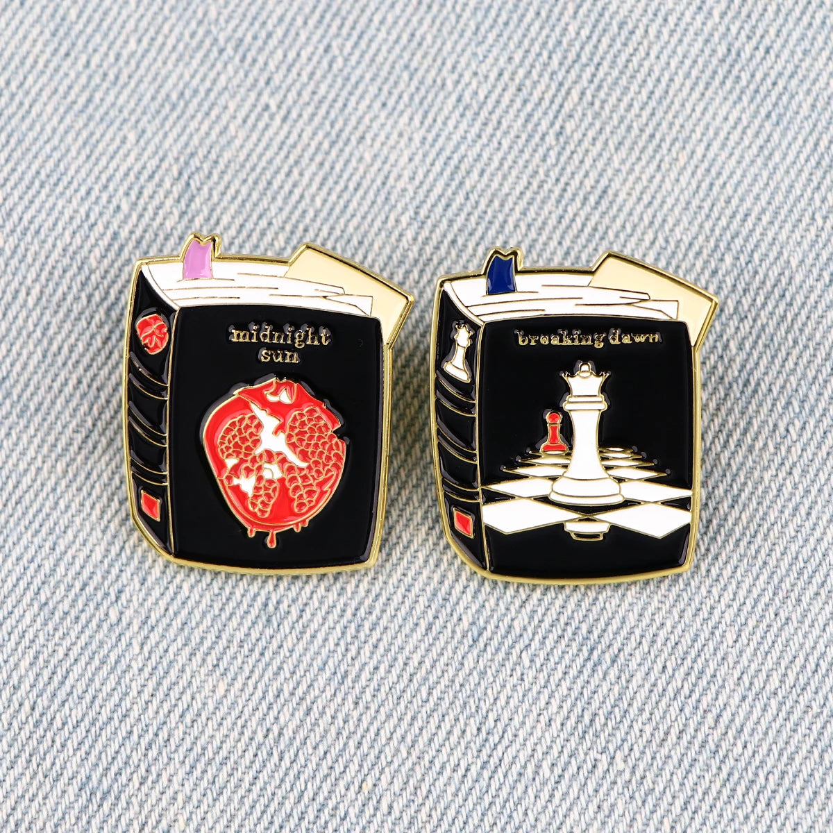 Love Movie Characters Pins Cartoon Badges Brooches for Clothing Enamel Pin Couple's Badges Jewelry Accessories Gifts for Friends