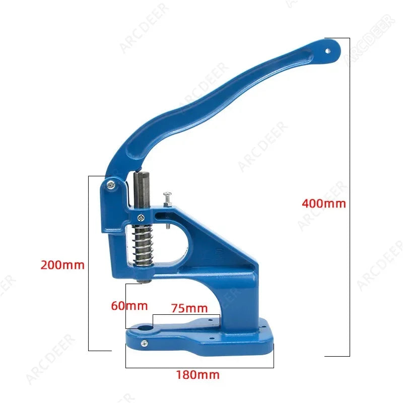 Hand Press Machine Tool for Metal Press Snap Buttons Rivets Installation Dies Tools Eyelets Grommets Leather Crafts Accessories