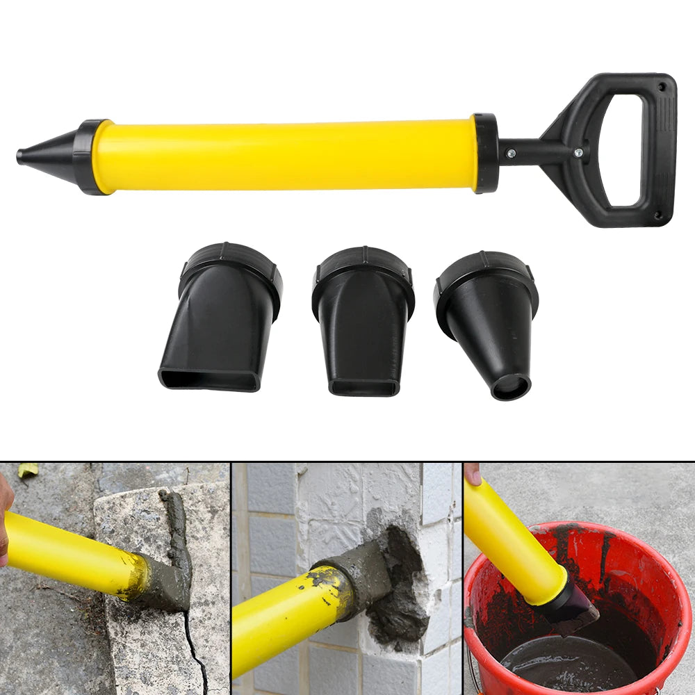 Caulking Gun Cement Lime Pump Grouting Mortar Sprayer Applicator Grout Filling Tools with 4 Nozzles Caulking Gun