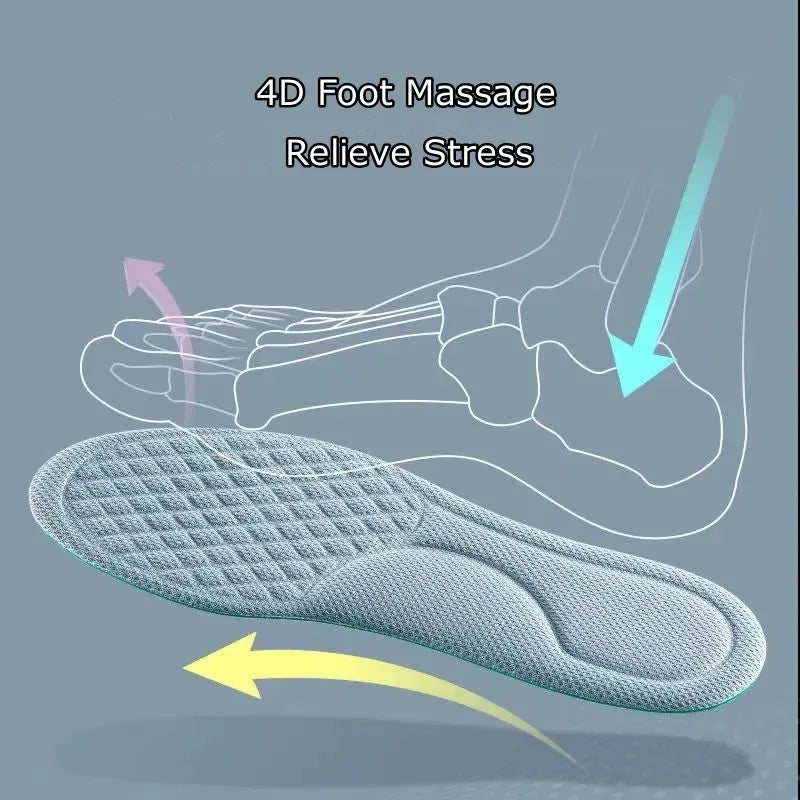 Summer Deodorant Sports Insoles for Shoes Sweat-absorbing Breathable Deodorant Anti-sweat Soft Shoe Pads Inserts for Man Women