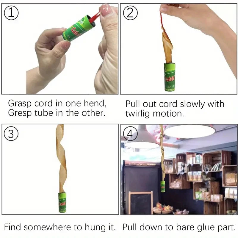 5-sheet green fly roll fly tape fly sticky strip fly paper fly sticky strip fly sticky tape