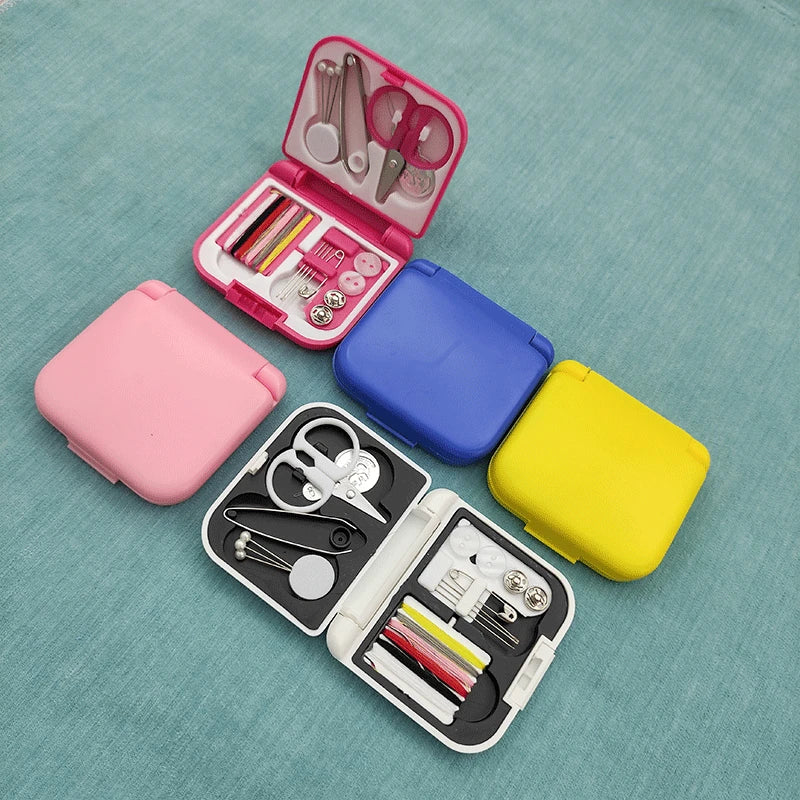 Square Mini Sewing Kits Household Sewing Kit DIY for Traveller Beginner Sewing Supplies