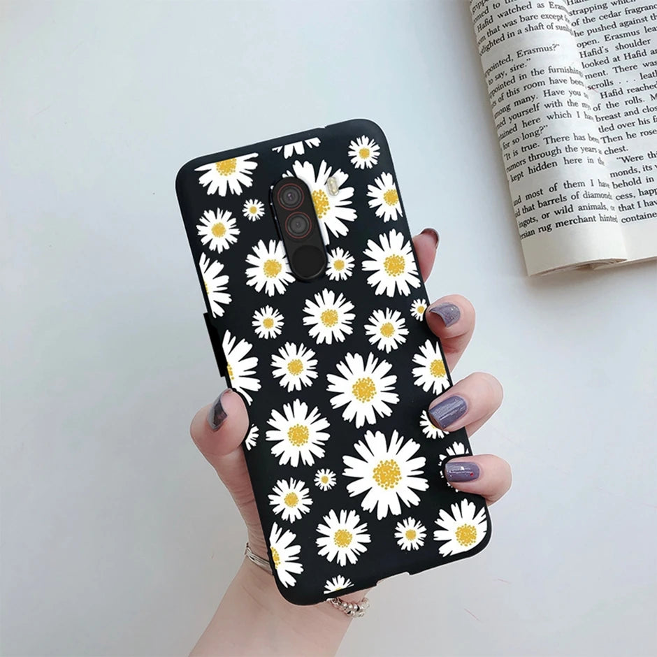 For xiaomi Pocophone F1 Case for xiaomi Poco F1 Case Silicone Soft TPU Phone Cases for PocoF1 Back Cover Heart Butterfly Bumper