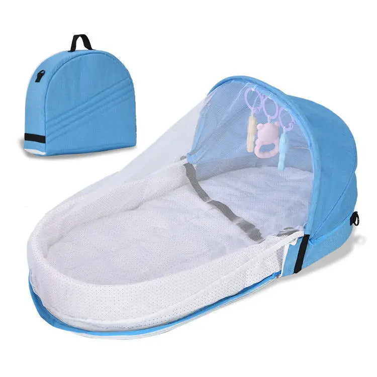 Convenient Folding Anti-pressure Crib Medium Bed Newborn Baby Isolation Bionic Travel Crib