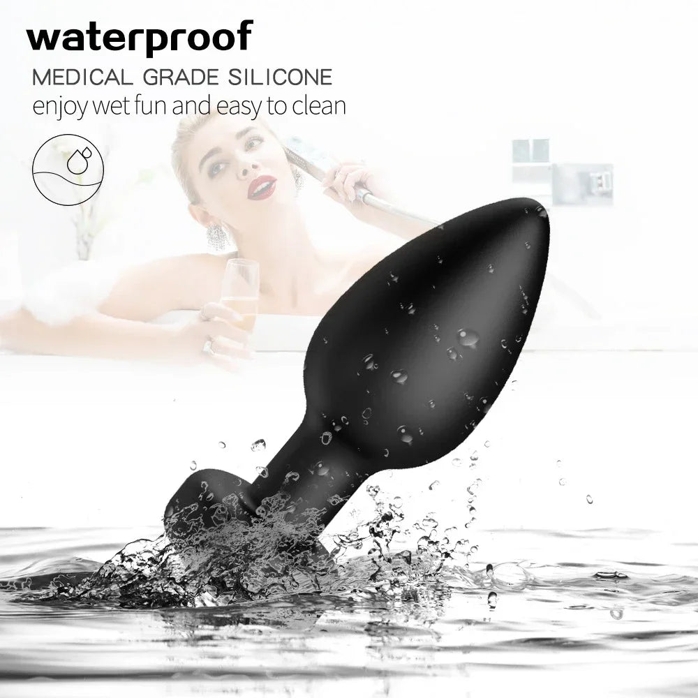 Anal Plug Vibrator for Men Butt Plug Portable Massager Wireless Remote Control Dildo Vibration Sex Toys for Male Adult Toys 18+