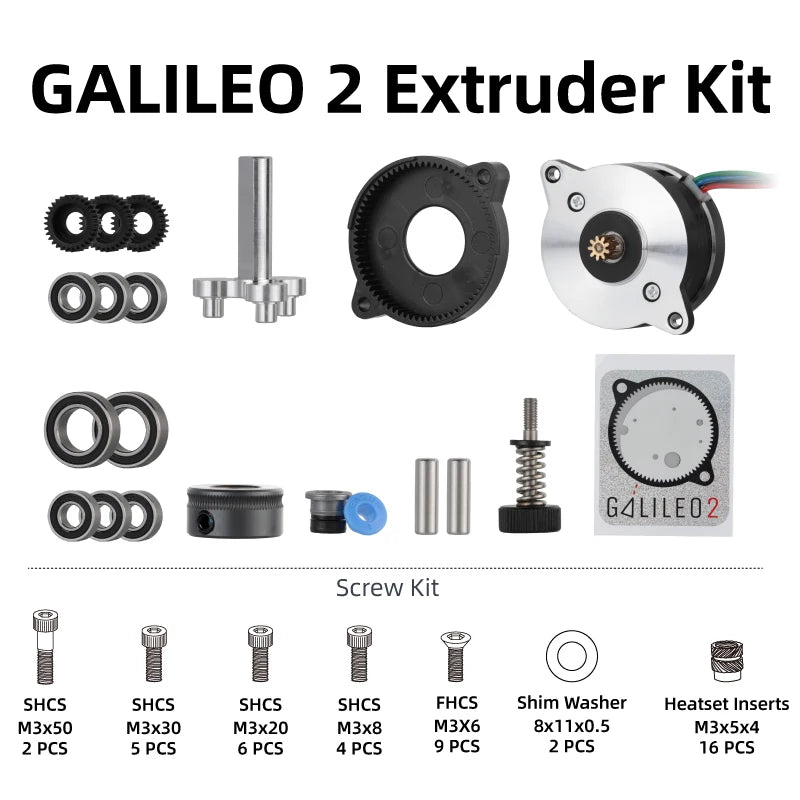 Mellow Voron Galileo 2 Kits By LDO G2E For Extruder / Z-drive Motor For Voron V2 and Micron 3D Printer Stealthburner Toolhead