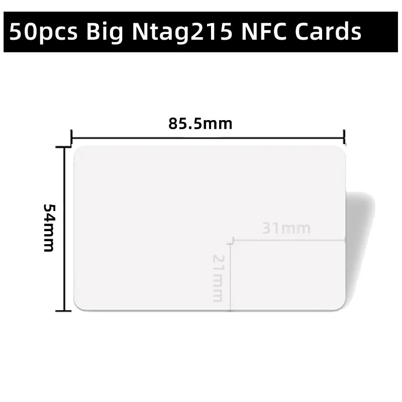10/50pcs NFC Card Ntag215 Cards 215 504Bytes 13.56mHz for huawei share ios13 personal automation shortcuts