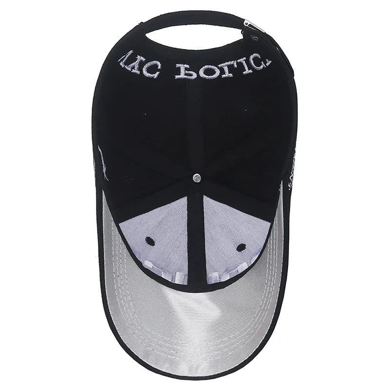 Embroidered Baseball Cap European American Style Performance Props Cosplay Accessory Peak Cap