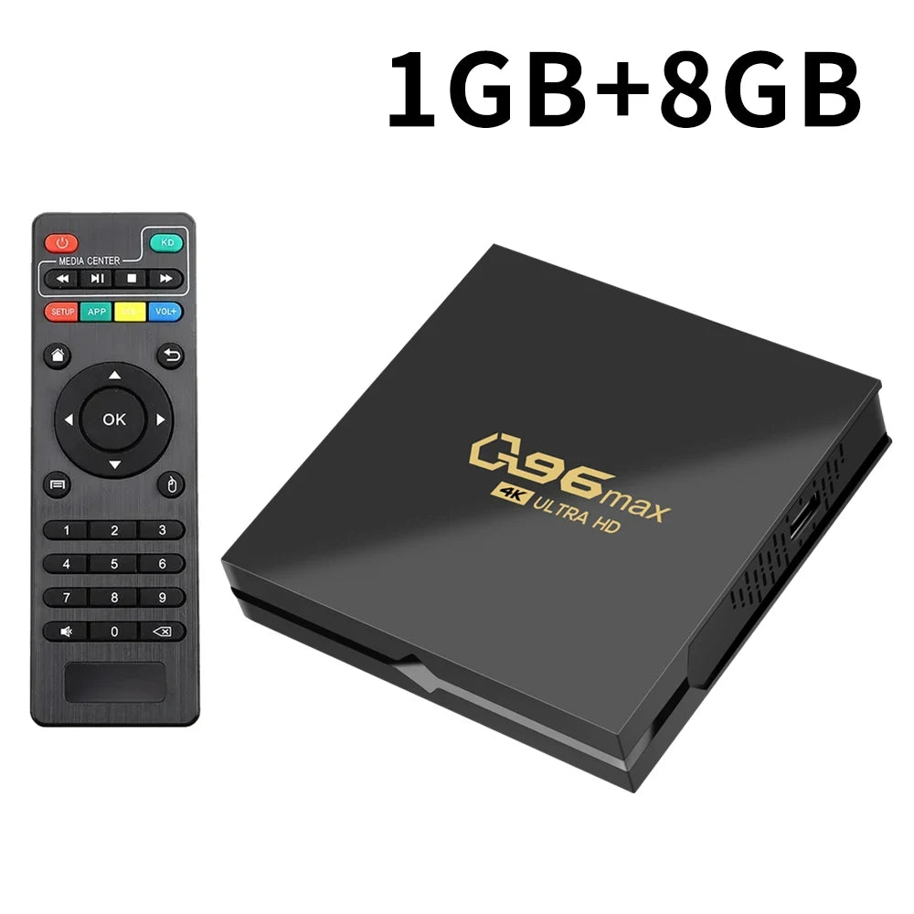 Q96 MAX Smart TV Box 2.4G WIFI Set-top Box Android 10.0 Media Player Android Quad Core Smart TV Box Media Player