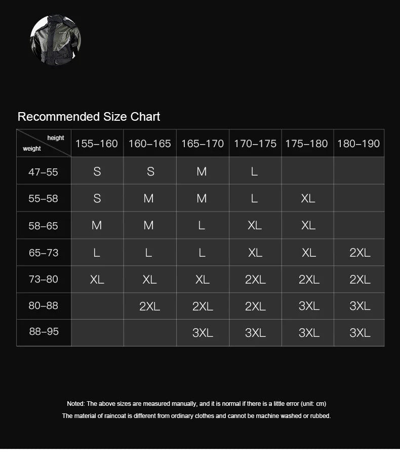 Men Women Waterproof Motorcycle Rider Raincoat Suit  Set Reflective Light Raincoat For Riding Jacket Pants Set