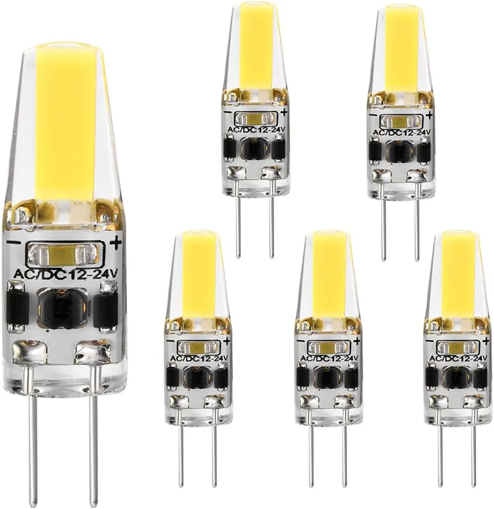 10pcs Mini G4 LED Bulb COB Light AC DC 12V/220V Warm/Cold White 360 Beam Angle Chandelier Spotlight Replace 20/40W Halogen Lamp