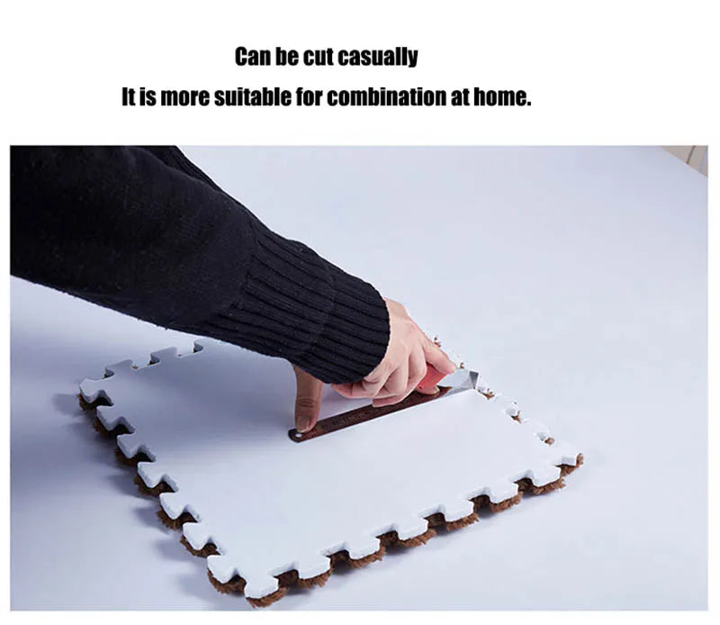 Soft Plush  Baby Play Mat EVA Foam Children's Carpet Interlocking Exercise Tiles Floor Carpet And Rug for Kids Pad 30*30 CM