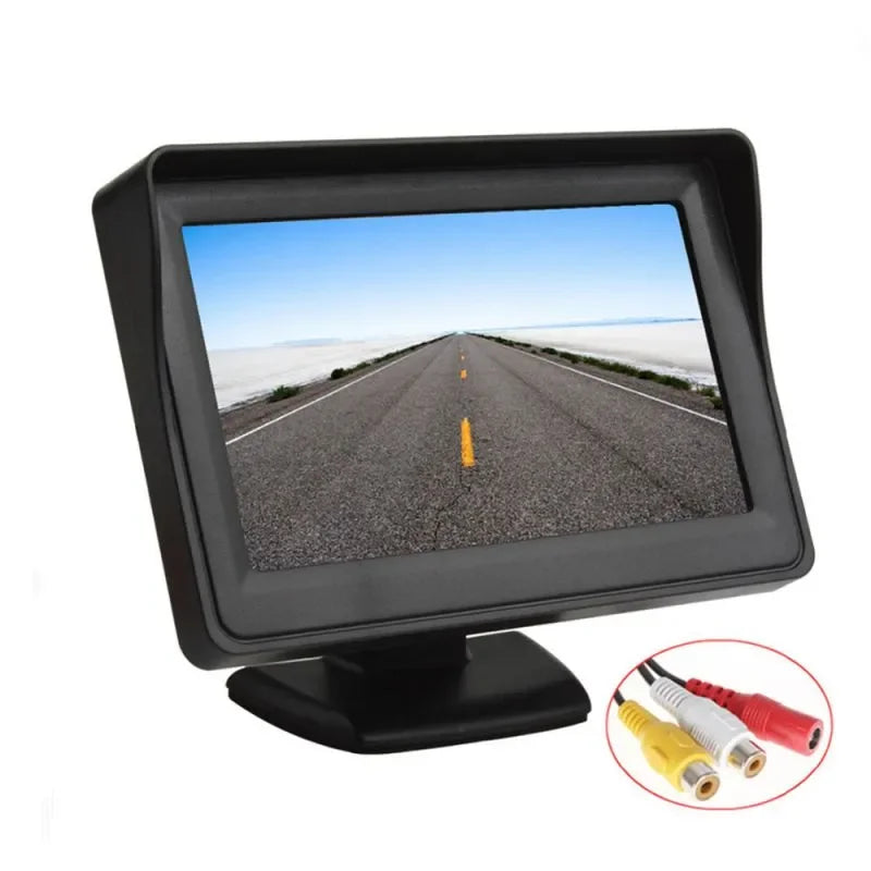 4.3 (16:9) Car Mounted Display Easy Install Desktop High-Definition Reverse Image Cargo Car Blind Spot Universal Machine Display
