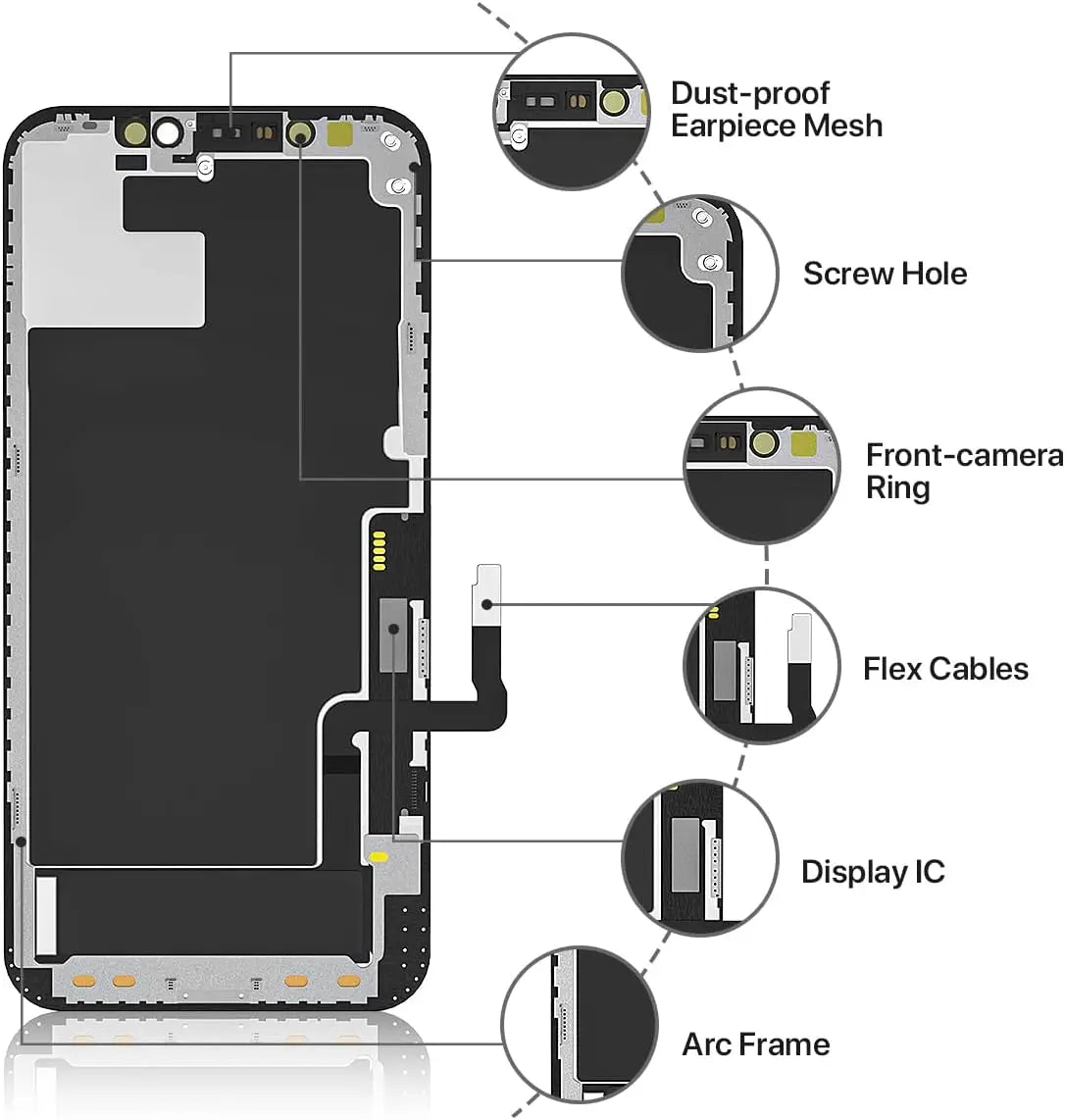 ScreenX For Iphone XR Screen Replacement  6.1 Inch LCD Display 3D Touch Screen Digitizer Frame Full Assembly With Repair Tools