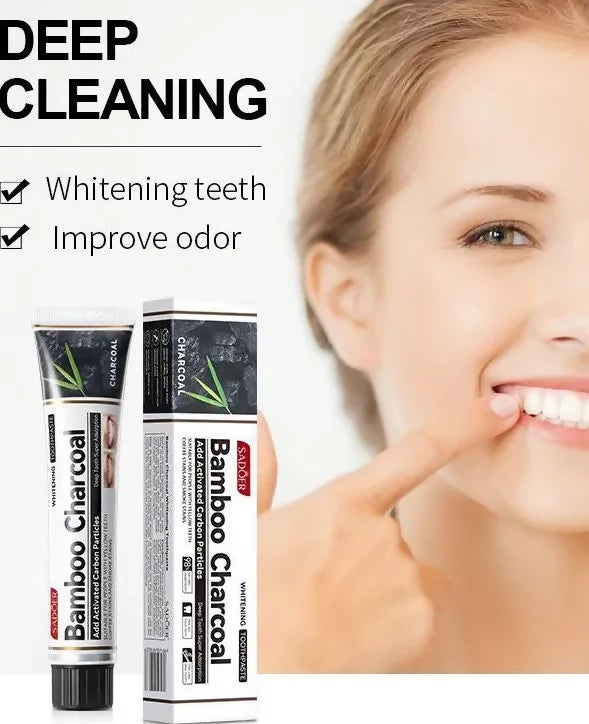 Sadoer bamboo charcoal teeth whitening toothpaste