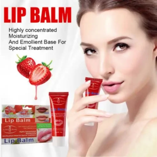 Aichun Beauty Lip Balm Moisturizing Emollient Strawberry Extract Flavor -50g